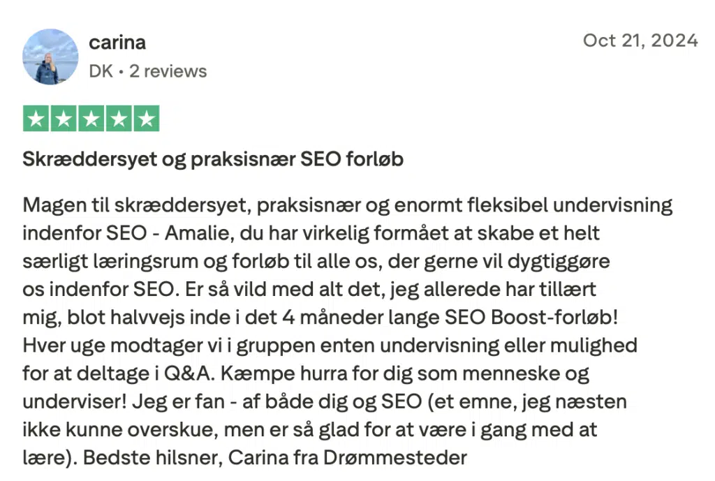 Trustpilot anmeldelse 2
