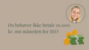 Du behøver ikke betale 10.000 kr. om måneden for SEO